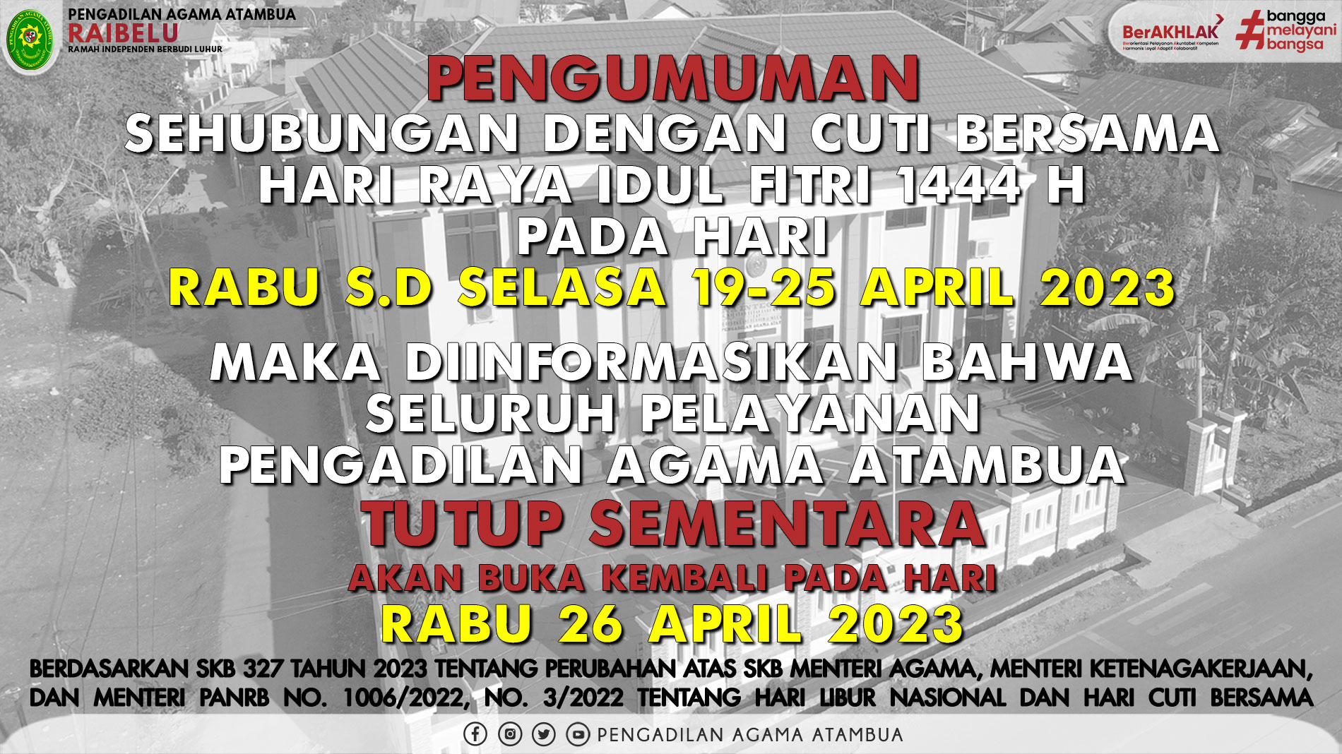 CUTI BERSAMA IDUL FITRI