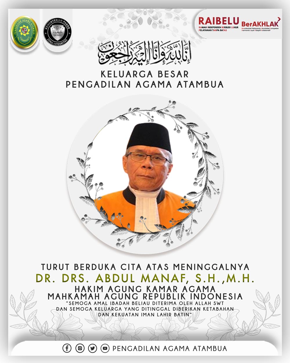 DR. DRS. ABDUL MANAF S.H.M.H